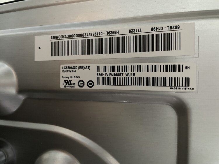 LC550AQD (EK)(A3) LC550AQD-EKA3 с выгораниями OLED55C7